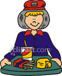 Fast Food-First Job - Royalty Free Clipart Picture