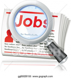 Vector Stock - Job search. Clipart Illustration gg65026155 ...