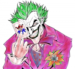 Coloured LineArt-Bloody Joker by DiceAura273 on Clipart ...