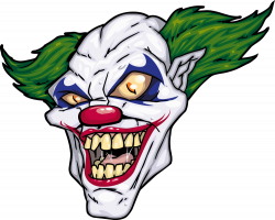 Joker Evil clown Illustration - Horror clown png download ...
