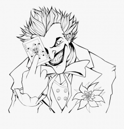 Joker Clipart Hair - Batman And Joker Coloring Pages ...