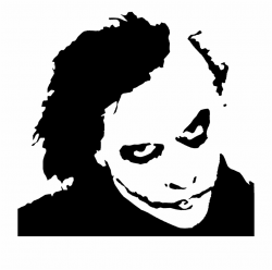 Joker Clipart Stencil - Joker Stencil Free PNG Images ...