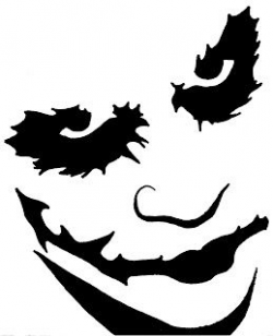 Pumpkin Carving Templates The Joker - This stencil for ...
