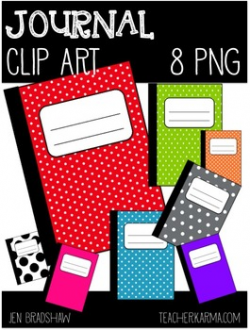 FREE Clip Art: JOURNAL~ Notebook ~ Writing ~ Book ~ Clipart ~ FREEBIE