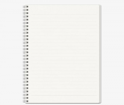 White Blank Spiral Notebook, Notebook Clipart, Coil ...