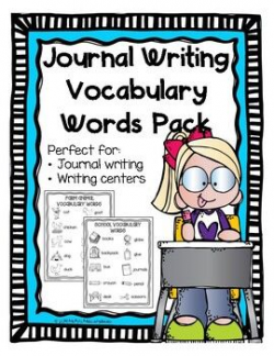 Journal Writing Vocabulary Words Pack | Language Arts ...