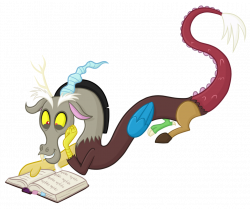 Discord Reading the Mane Six's Journal by TheCheeseburger on DeviantArt