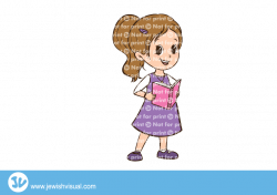Girl with Siddur - ילדה עם סידור - JVisual