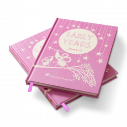 Early Years Journal & Notebook (pink) | Gift Journal for new Mum and Dad