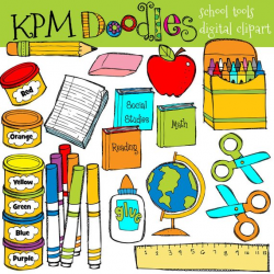 KPM School Tools digital clipart | Products | Clip art ...