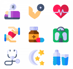 23 healthy lifestyle icon packs - Vector icon packs - SVG, PSD, PNG ...