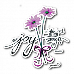 The Joy of the Lord (pink) sticker – Jan Marvin Art Studio