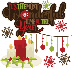 It's The Most Wonderful Time Of The Year | Cuttable Scrapbook SVG ...