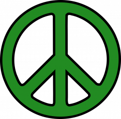 peace sign images | Peace Sign 3 Forest Green Christmas Xmas Peace ...