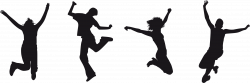 Clipart - Joy Jumping Silhouette 4