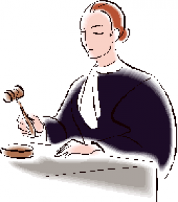 Woman Judge Clipart