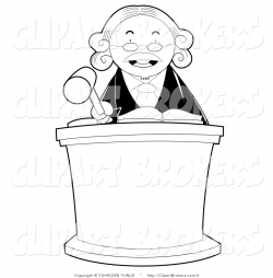 Clip Art of an Outlined Judge by YUHAIZAN YUNUS - #6 - Clip ...