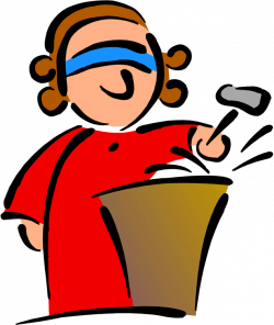 judge female with blindfold standing after hammering gavel png ...