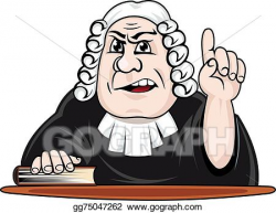 EPS Vector - Judge make verdict. Stock Clipart Illustration ...