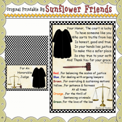 For An Honorable Judge *MM449 [Sunflower Friends] - $0.60 ...