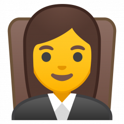 Woman judge Icon | Noto Emoji People Profession Iconset | Google