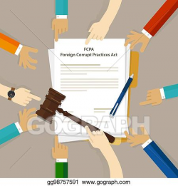 Vector Clipart - Fcpa foreign corrupt practices act law ...