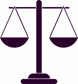 Clipart - Justice Scales Silhouette 2