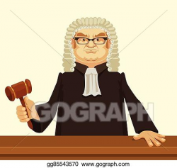 Vector Stock - Strict judge. Stock Clip Art gg85543570 - GoGraph