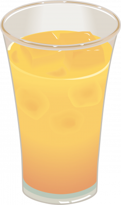 Clipart - Glass of Orange Juice