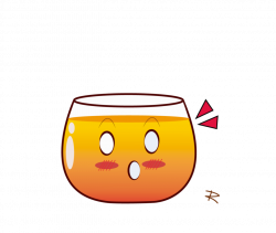 Cute Cup Tea or Orange Juice by: LeonorML by LeonorML on DeviantArt