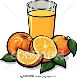 Vector Art - Fresh orange juice. Clipart Drawing gg98956999 ...