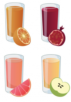 JUICE CLIPART - fresh smoothie icons, printable health ...