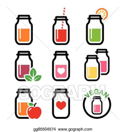 Vector Stock - Healthy smoothie drink, juice . Clipart ...