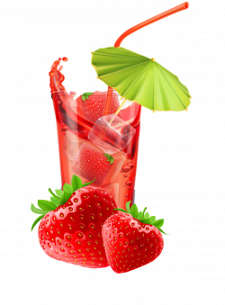 Strawberry Juice Clipart - Clipart Creationz