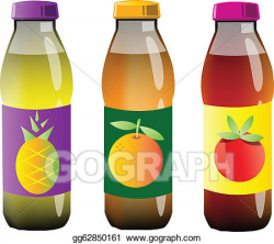 Vector Stock - Plastic juice bottles. Stock Clip Art ...