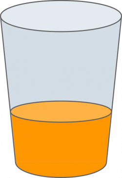 Clipart - Oranje Juice Glass SVG