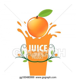 Vector Stock - Logo of fresh juice. Clipart Illustration ...