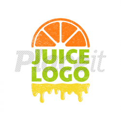 Juice Bar Logo Maker with Orange Clipart 1024e