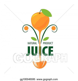 Vector Stock - Logo of fresh juice. Clipart Illustration ...