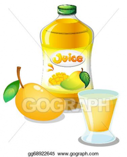 Clip Art Vector - Mango juice drink. Stock EPS gg68922645 ...