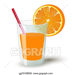 Vector Stock - Orange juice. Clipart Illustration gg70128935 ...