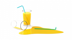 Fallen glass of juice | 3D CAD Model Library | GrabCAD