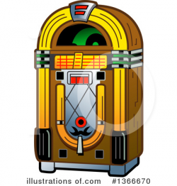 Juke Box Clipart #1366670 - Illustration by Clip Art Mascots