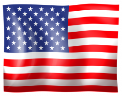 USA Flag Clipart | America red white and blue | Independence ...