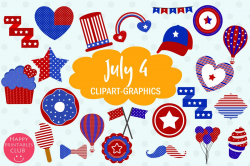 40 July 4 Clipart Graphics-Patriotic Clipart-4 July Clipart