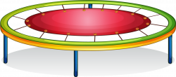 Trampoline Trampolining Jumping Clip art - Cartoon trampoline ...