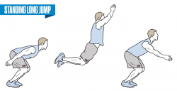 Standing long jump clipart 2 » Clipart Portal