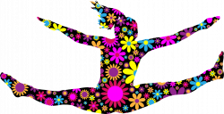 Floral Jumping Girl Silhouette 2 Icons PNG - Free PNG and Icons ...