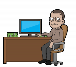 File:Cartoon Nerd Making Money Online.svg - Wikimedia Commons