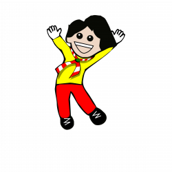 kid jump by @kalapahejo, A kid jumping, on @openclipart | vowels for ...